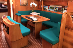 Full boat Salon interior teal 2