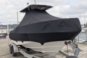 Powerboat cover black full