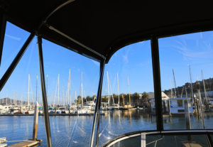 boat enclosure window inside