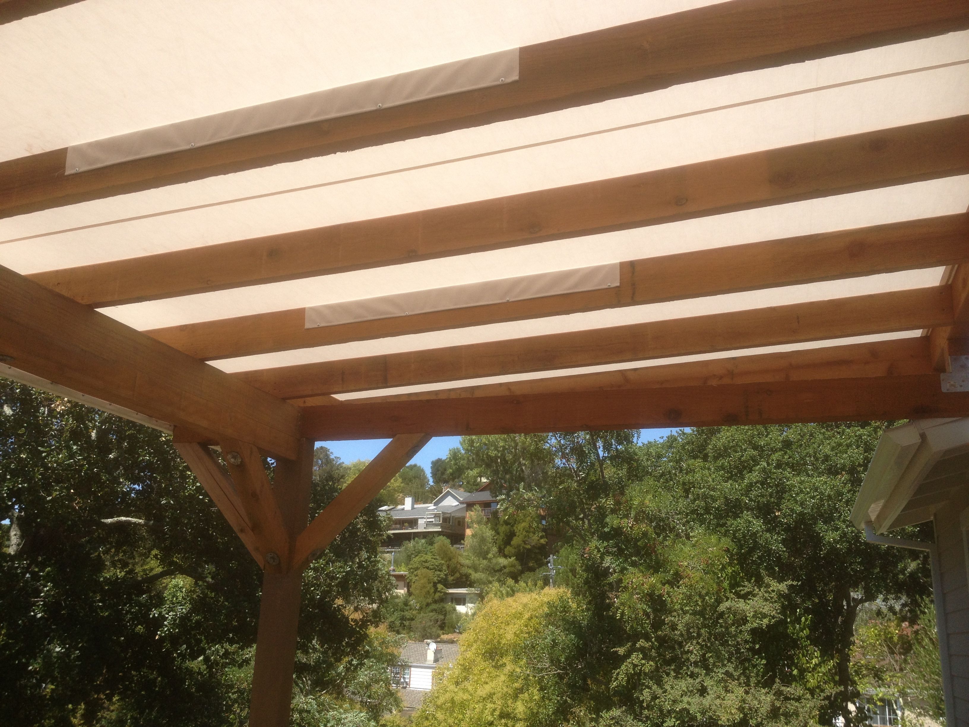 awning top pergola The Canvas Works, Sausalito, San Francisco