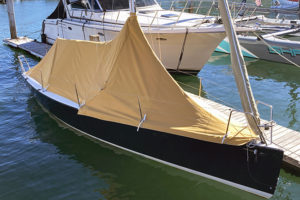 yellow sail boat cover