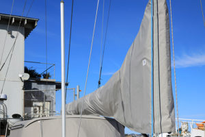 gray mainsail cover
