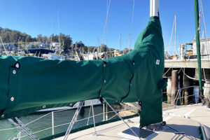 custom green sail cover