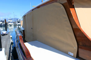 Custom boat window cover sunbrella