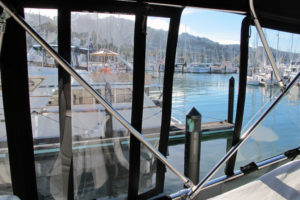 Boat enclosure doors
