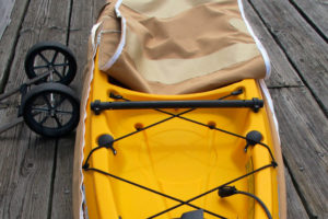 Kayak cover with zipper