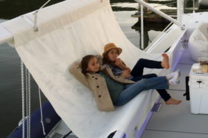 Custom boat hammock seat