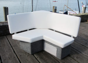 upholstered boat seat and back