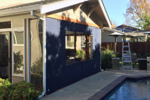 pool house enclosure panel