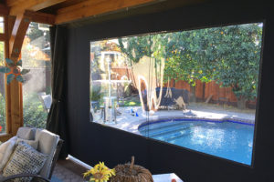 custom enclosure panel pool house