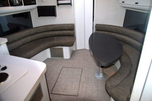 Boat interior infinity flooring