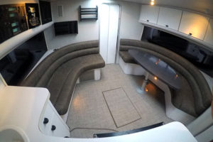 Infinity luxury Woven Vinyl interior boat