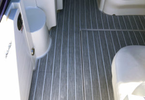 luxury vinyl boat flooring striped
