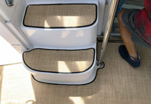 luxury vinyl boat flooring stairs