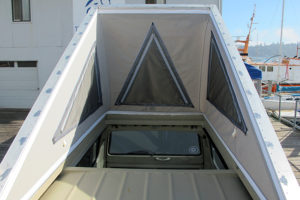 Pop top camper enclosure