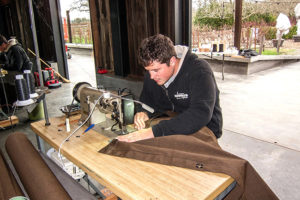 sewing barn enclosure on site