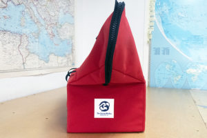 Padded Anchor Bag Red zipper