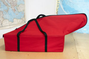 Padded Anchor Bag Red with handles