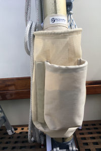 tan boat line bag