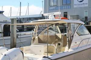 powerboat aft shade awning