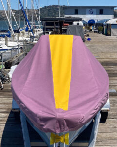dinghy cover custom purple