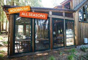 Beautiful all season sunroom enclosure with vinyl windows