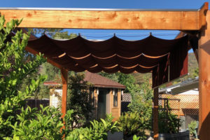 roman shade canopy