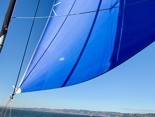 beautiful blue sail 